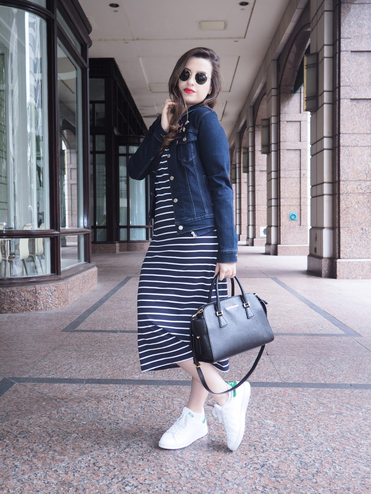 Midi dress 2025 with trainers